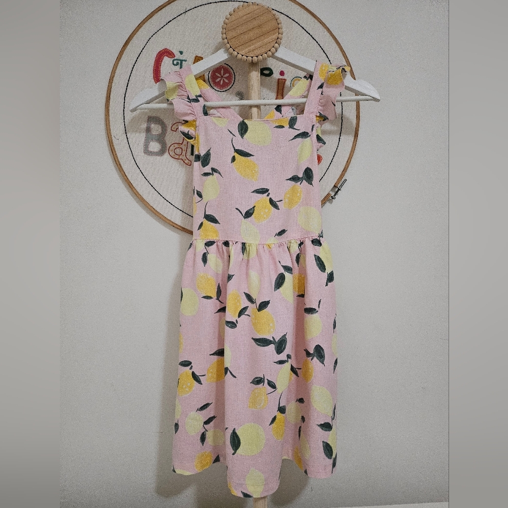 Carter's Pink and Yellow Spaghetti Strap Sundress